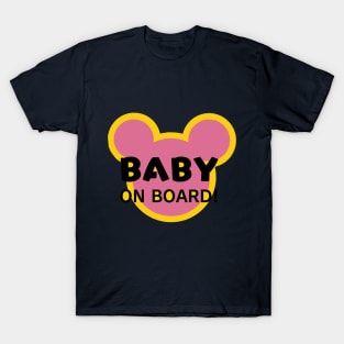 Cute Baby Girl on Board! T-Shirt